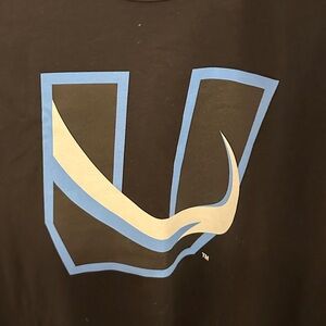 NEW UTAH MAMMOTH Hockey Fanatics Black Tee Size Medium Blue/White MammothGraphic